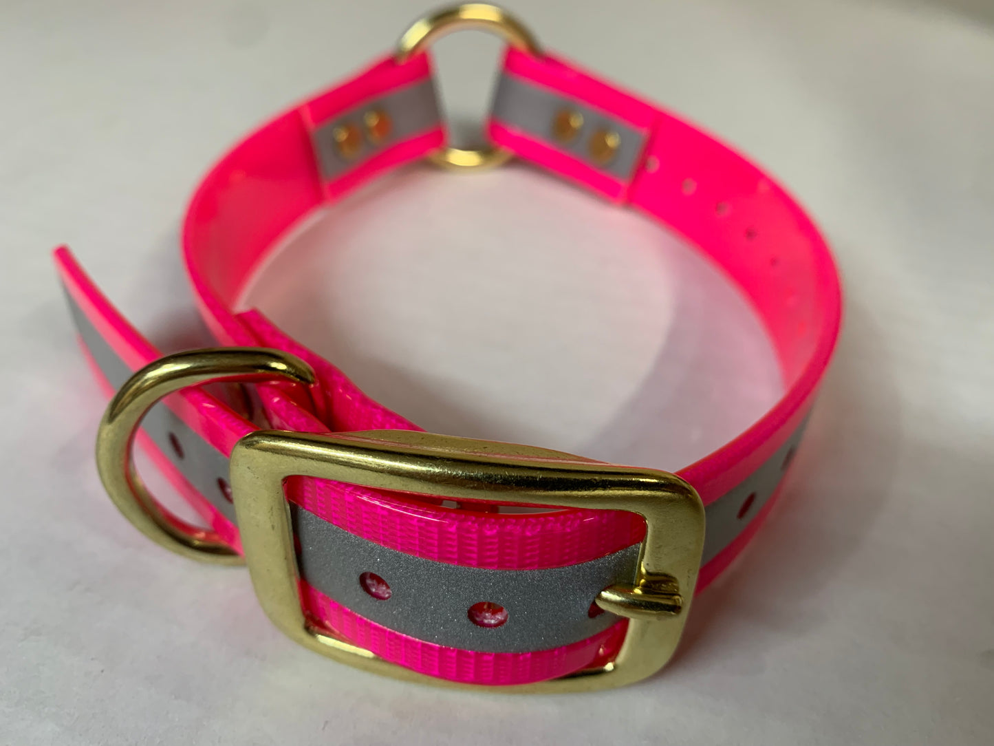 Reflective Center Ring Collars Brass Hardware