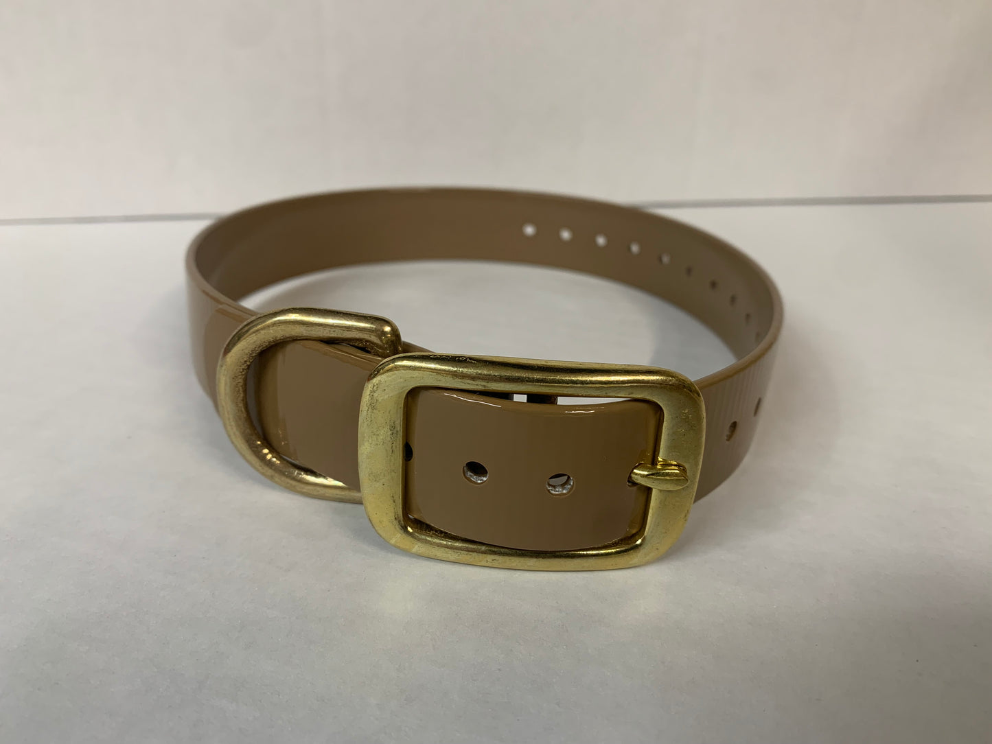 D-Ring Collars Brass Hardware