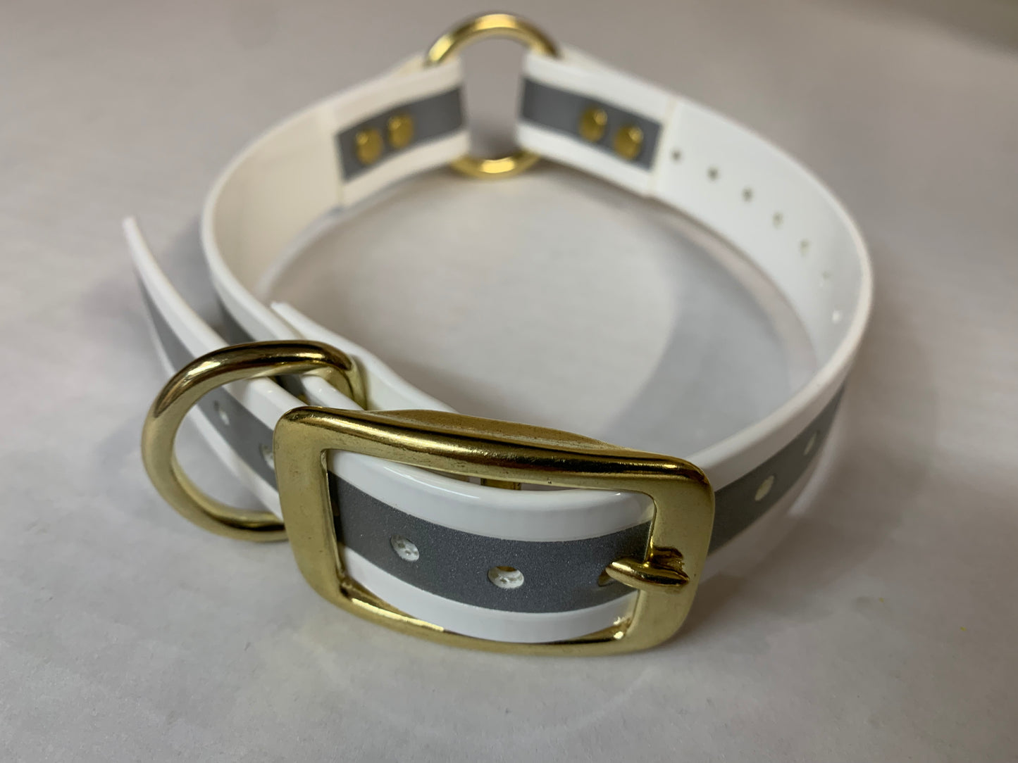 Reflective Center Ring Collars Brass Hardware