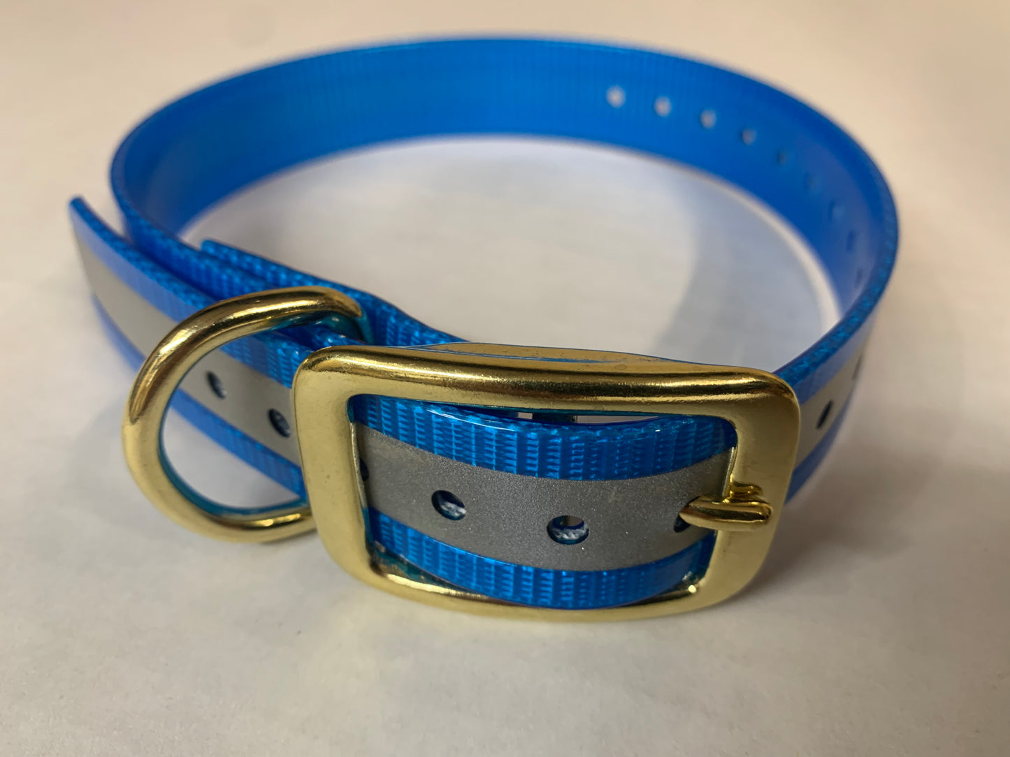 Reflective Collars with Brass hardware