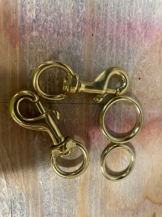 Brass Snaps and Rings