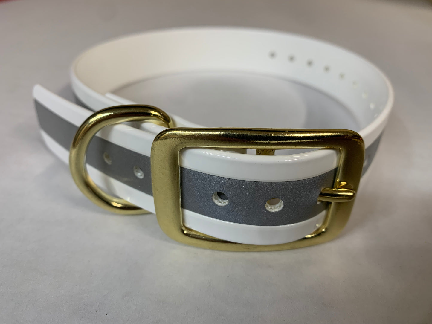 Reflective Collars with Brass hardware