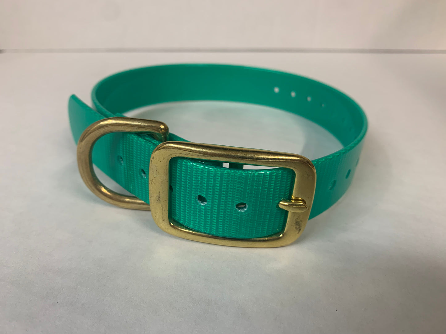 D-Ring Collars Brass Hardware