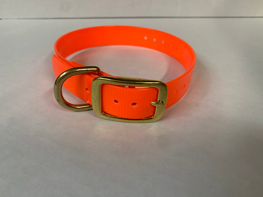 D-Ring Collars Brass Hardware