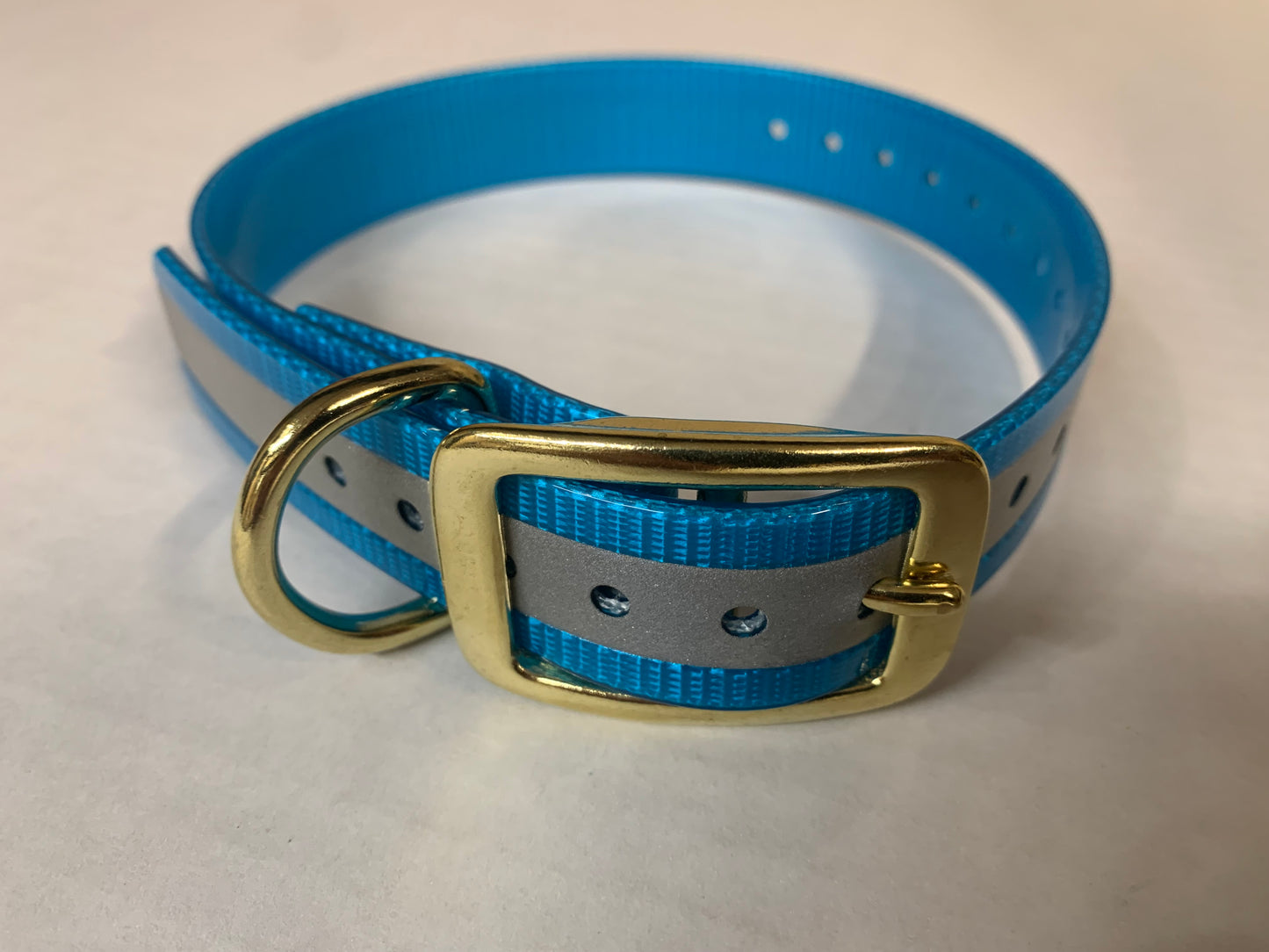 Reflective Collars with Brass hardware