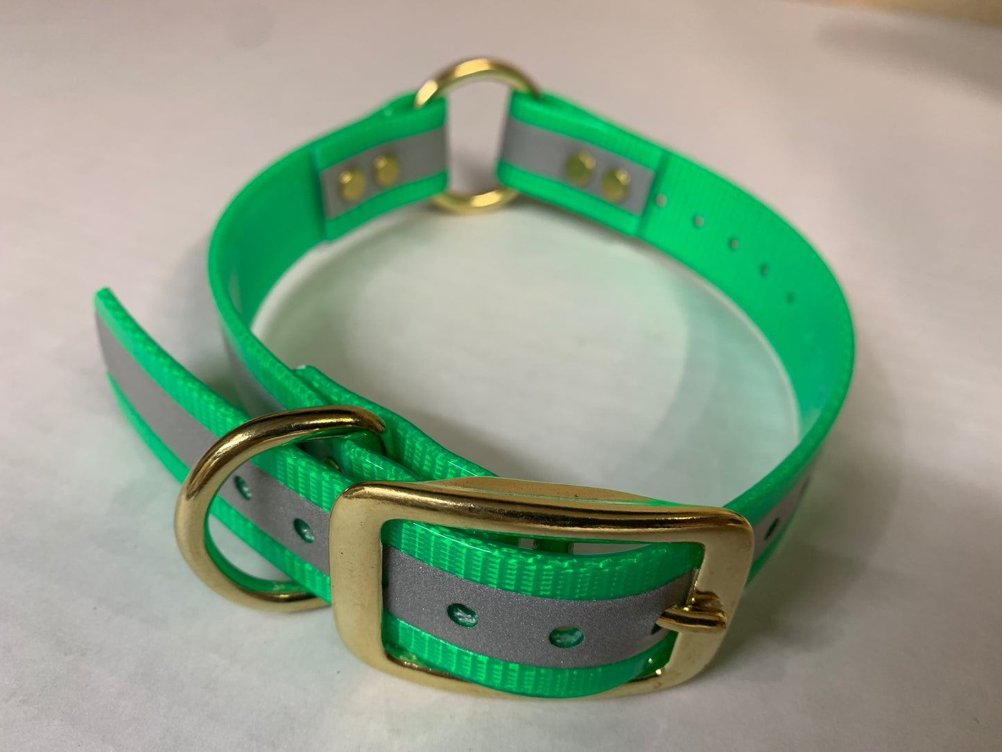 Reflective Center Ring Collars Brass Hardware