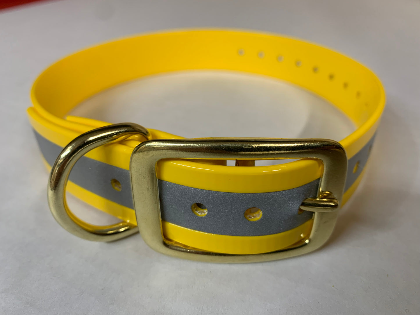 Reflective Collars with Brass hardware